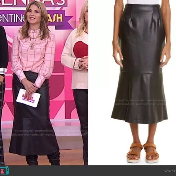 STAUD Laurel Vegan Leather Skirt - Picture 8 of 15